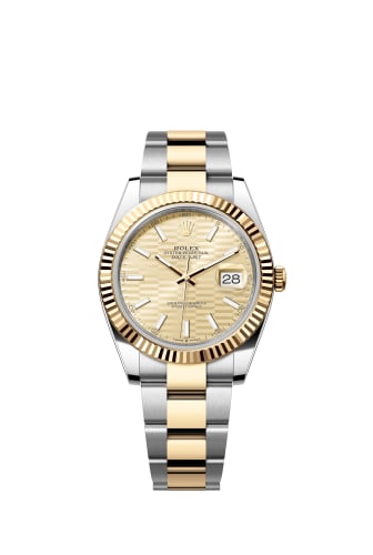 Rolex Datejust 41 Rolesor Yellow Fluted / Oyster / Champagne - Fluted