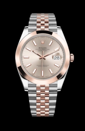 Rolex Datejust 41 Rolesor Everose Smooth / Jubilee / Sundust