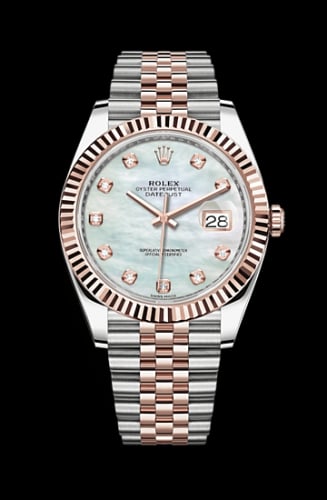 Rolex Datejust 41 Rolesor Everose Fluted / Jubilee / MOP