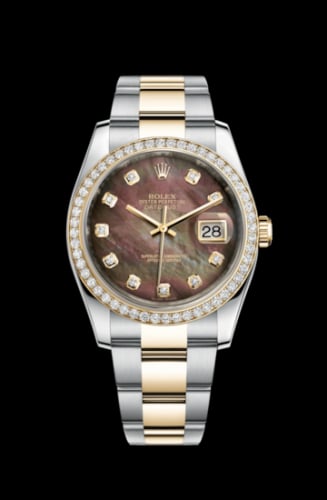 Rolex Datejust 36 Rolesor Yellow Diamond / Oyster / Black MOP