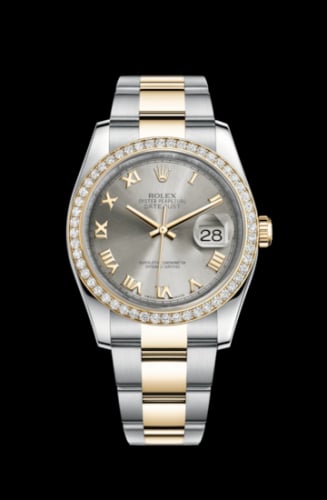 Rolex Datejust 36 Rolesor Yellow Diamond / Oyster / Steel Roman