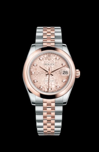 Rolex Datejust 31 Rolesor Everose Domed / Jubilee / Pink Computer