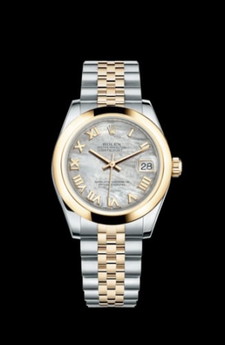 Rolex Datejust 31 Rolesor Yellow Domed / Jubilee / MOP Roman