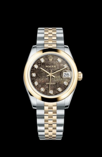 Rolex Datejust 31 Rolesor Yellow Domed / Jubilee / Black MOP Computer