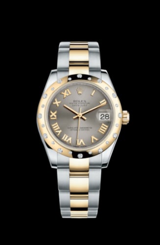 Rolex Datejust 31 Rolesor Yellow Domed Diamond / Oyster / Steel Roman