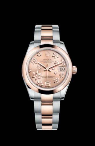 Rolex Datejust 31 Rolesor Everose Domed / Oyster / Pink Floral
