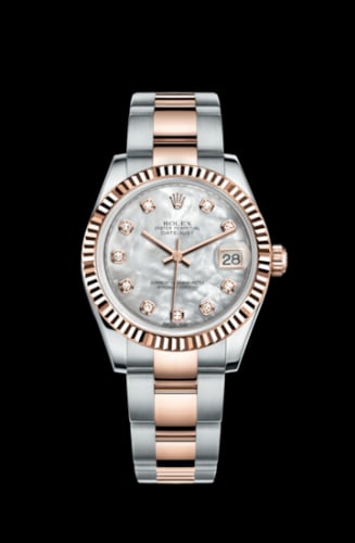 Rolex Datejust 31 Rolesor Everose Fluted / Oyster / MOP