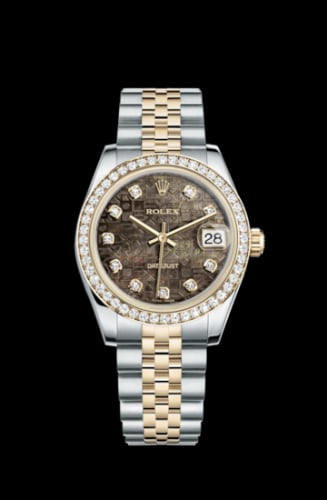 Rolex Datejust 31 Rolesor Yellow Diamond / Jubilee / Black MOP Computer