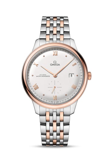 Omega De Ville Small Seconds Master Chronometer Stainless Steel - Sedna Gold / Silver / Bracelet