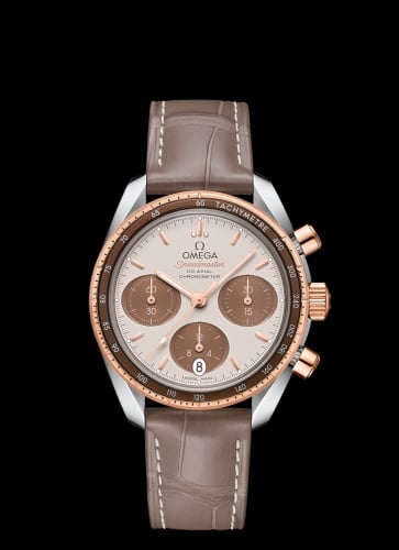Omega Speedmaster Co-Axial 38 Stainless Steel / Sedna Gold / Cappuccino