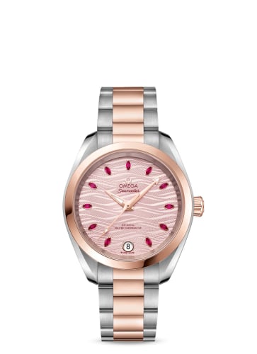 Omega Seamaster Aqua Terra 150M Master Chronometer 34 Stainless Steel / Sedna Gold / Pink - Ruby / Bracelet