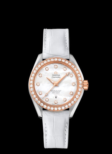 Omega Seamaster Aqua Terra 150M Master Co-Axial 34 Stainless Steel / Sedna Gold / Diamond / MOP