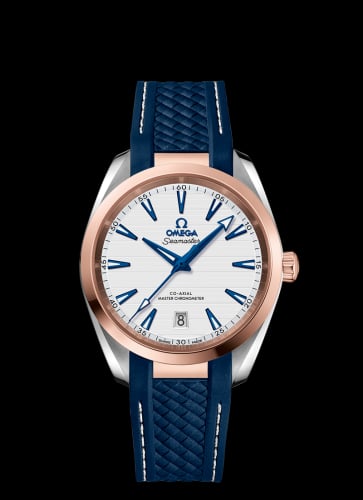 Omega Seamaster Aqua Terra 150M Master Chronometer 38 Stainless Steel / Sedna Gold / Silver / Rubber