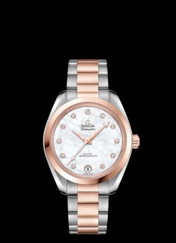 Omega Seamaster Aqua Terra 150M Master Chronometer 34 Stainless Steel / Sedna Gold / MOP / Bracelet