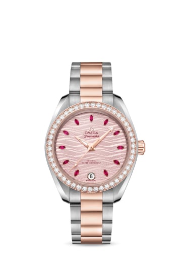 Omega Seamaster Aqua Terra 150M Master Chronometer 34 Stainless Steel / Sedna Gold / Diamond / Pink - Ruby / Bracelet