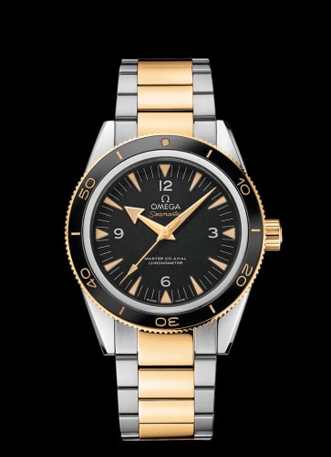 Omega Seamaster 300 Master Co-Axial Stainless Steel / Yellow Gold / Black / Bracelet