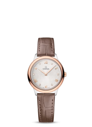 Omega De Ville Quartz 27.5 Stainless Steel - Sedna Gold / Silver - Diamond