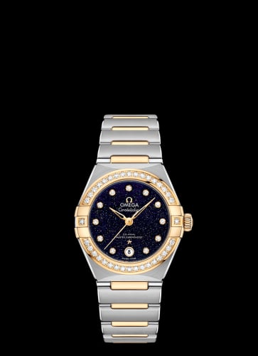 Omega Constellation Manhattan 29 Co-Axial Master Chronometer Stainless Steel / Yellow Gold / Aventurine / Diamond