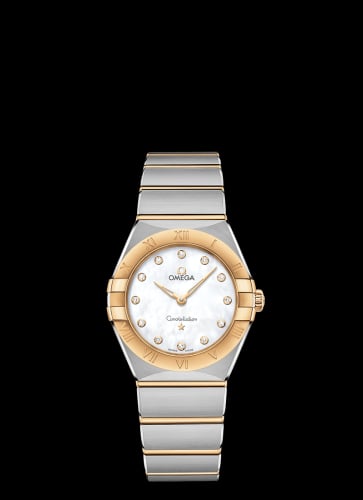 Omega Constellation Manhattan 28 Quartz Stainless Steel / Yellow Gold / MOP