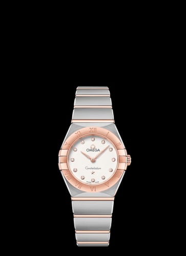 Omega Constellation Manhattan 25 Quartz Stainless Steel / Sedna Gold / Silver - Diamond