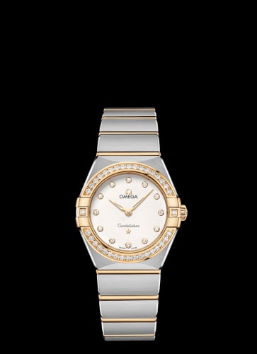 Omega Constellation Manhattan 28 Quartz Stainless Steel / Yellow Gold / Silver Diamond / Diamond