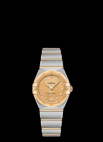 Omega Constellation Manhattan 25 Quartz Stainless Steel / Yellow Gold / Champagne - Diamond