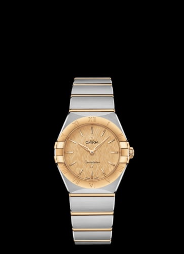 Omega Constellation Manhattan 28 Quartz Stainless Steel / Yellow Gold / Champagne Silk