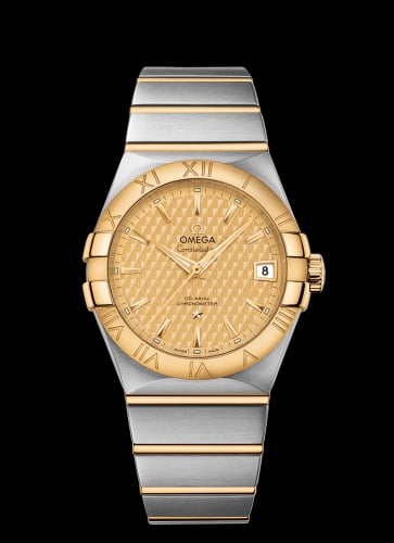 Omega Constellation Co-Axial 38 Stainless Steel / Yellow Gold / Champagne Lozenge