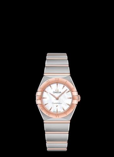 Omega Constellation Manhattan 25 Quartz Stainless Steel / Sedna Gold / MOP