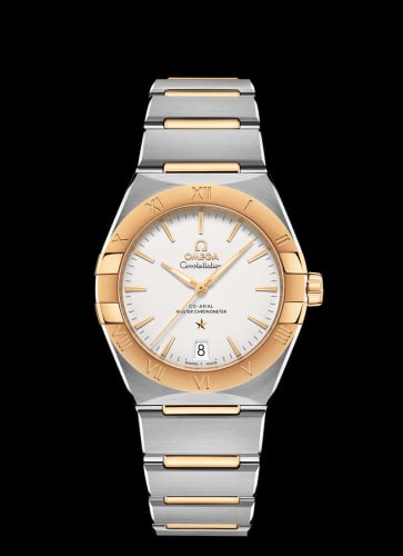 Omega Constellation Master Chronometer 36 Stainless Steel / Yellow Gold / Silver / Bracelet