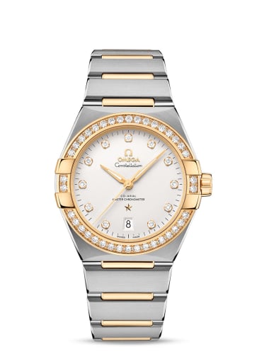 Omega Constellation Master Chronometer 39 Stainless Steel / Yellow Gold - Diamond / Silver / Bracelet