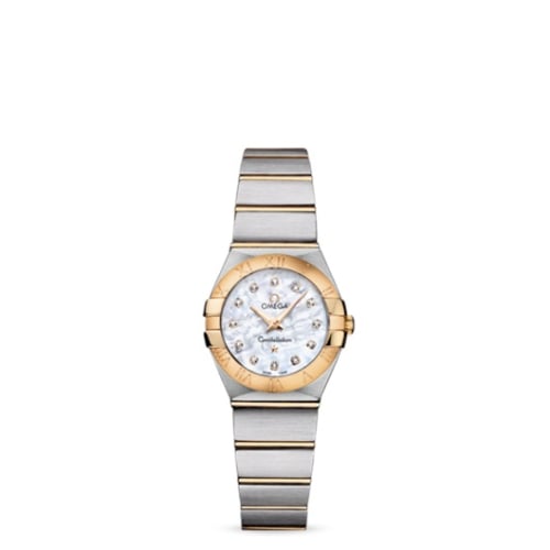 Omega Constellation Quartz 24 Brushed Stainless Steel / Yellow Gold / MOP