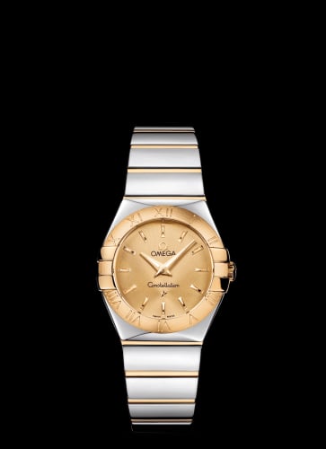 Omega Constellation Quartz 27 Polished Stainless Steel / Yellow Gold / Champagne