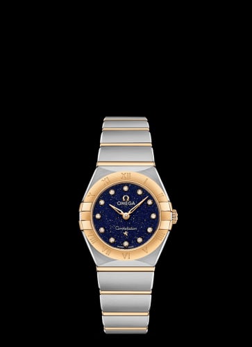 Omega Constellation Manhattan 25 Quartz Stainless Steel / Yellow Gold / Aventurine