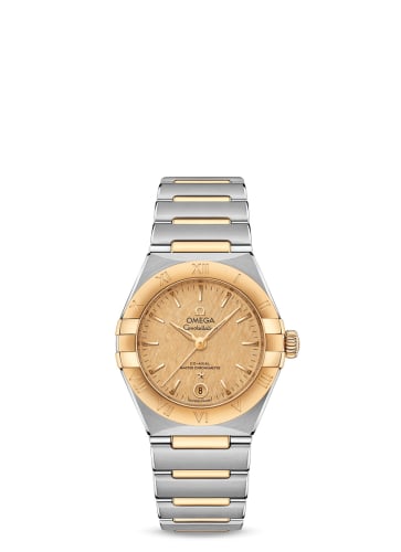 Omega Constellation Manhattan 29 Co-Axial Master Chronometer Stainless Steel / Yellow Gold / Champagne Silk