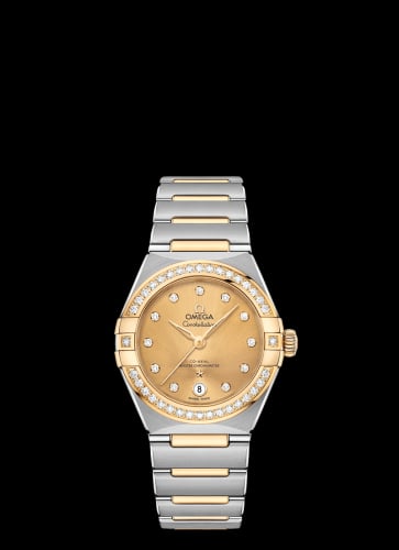 Omega Constellation Manhattan 29 Co-Axial Master Chronometer Stainless Steel / Yellow Gold / Champagne Diamond / Diamond