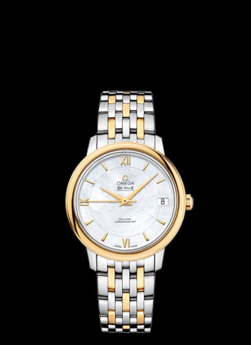 Omega De Ville Prestige Co-Axial 32.7 Stainless Steel / Yellow Gold / MOP / Bracelet