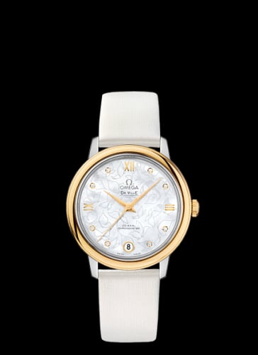 Omega De Ville Prestige Co-Axial 32.7 Stainless Steel / Yellow Gold / MOP Butterfly