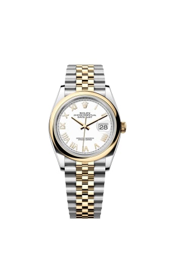 Rolex Datejust 36 Stainless Steel - Yellow Gold - Smooth / White Roman / Jubilee