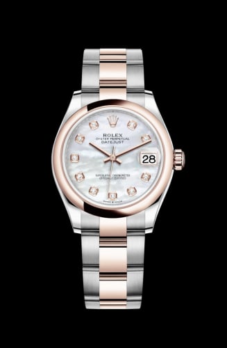 Rolex Datejust 31 Stainless Steel/ Rose Gold / Domed / MOP / Oyster