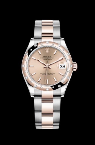 Rolex Datejust 31 Stainless Steel/ Rose Gold / Domed - Diamond / Rose / Oyster