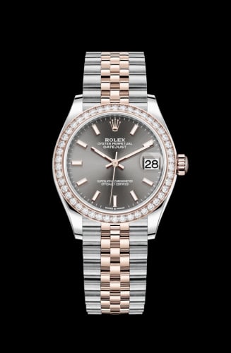 Rolex Datejust 31 Stainless Steel/ Rose Gold / Diamond / Grey / Jubilee