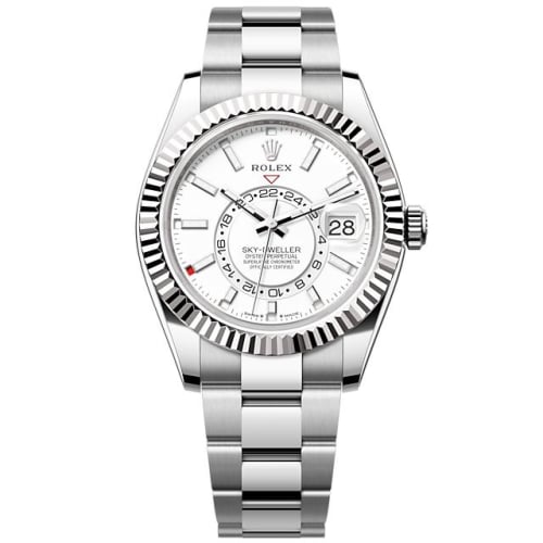 Rolex Sky-Dweller Stainless Steel - White Gold / White / Oyster