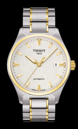 Tissot T-Tempo Automatic Stainless Steel / Yellow Gold PVD / Ivory / Bracelet