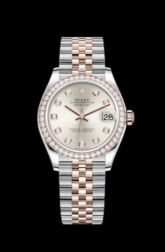 Rolex Datejust 31 Stainless Steel/ Rose Gold / Diamond / Silver - Diamond / Jubilee
