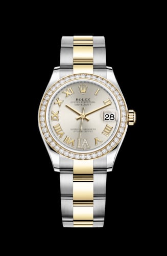Rolex Datejust 31 Stainless Steel / Yellow Gold / Diamond / Silver - Roman / Oyster
