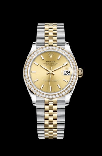 Rolex Datejust 31 Stainless Steel / Yellow Gold / Diamond / Champagne / Jubilee