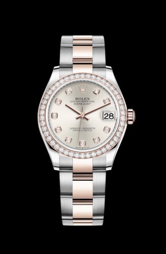 Rolex Datejust 31 Stainless Steel/ Rose Gold / Diamond / Silver - Diamond / Oyster