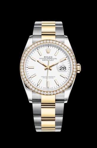 Rolex Datejust 36 Stainless Steel / Yellow Gold / Diamond / White / Oyster