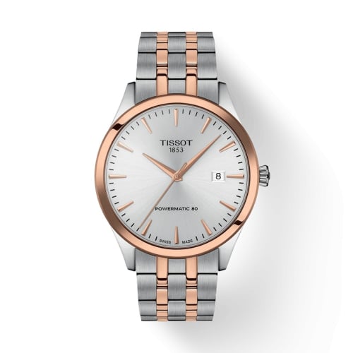Tissot Classic Dream 40 Powermatic 80 Stainless Steel - Rose Gold / Silver / Bracelet